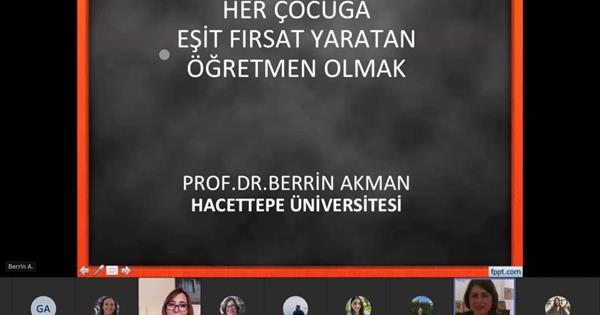 Daü Temel Eğitim Bölümü 9. Uluslararası Kariyer Günleri’nde Prof. Dr. Berrin Akman’ı Konuk Etti (12.04.2021)